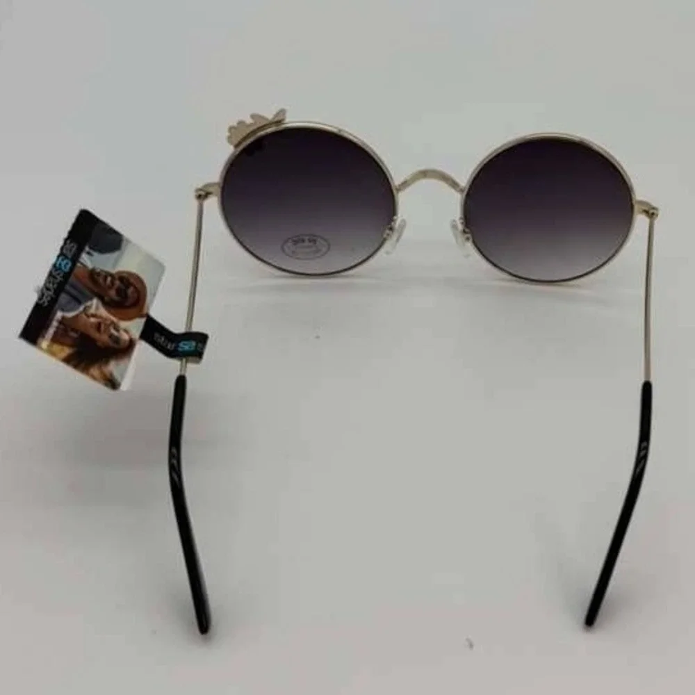Brand‎ Star S2 Wrap-Around Sunglasses – Black with Silver Star Detail – NWT
